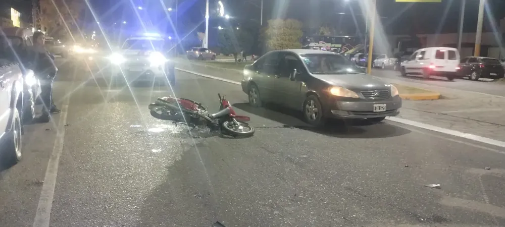 Accidente en moto Santa Lucía