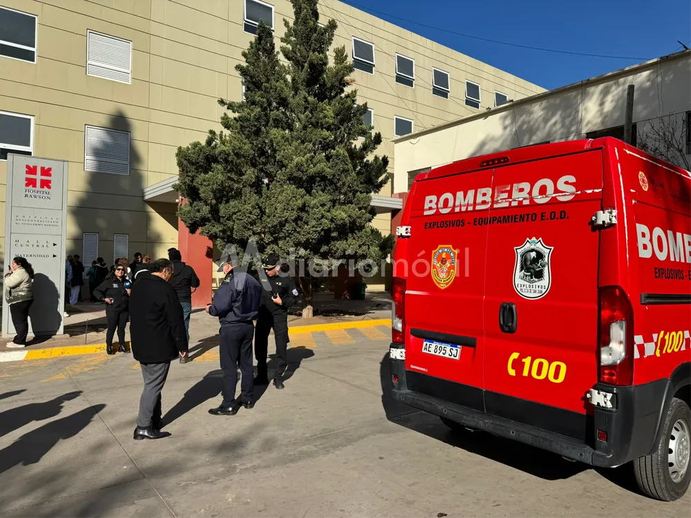 amenaza de bomba hospital rawson