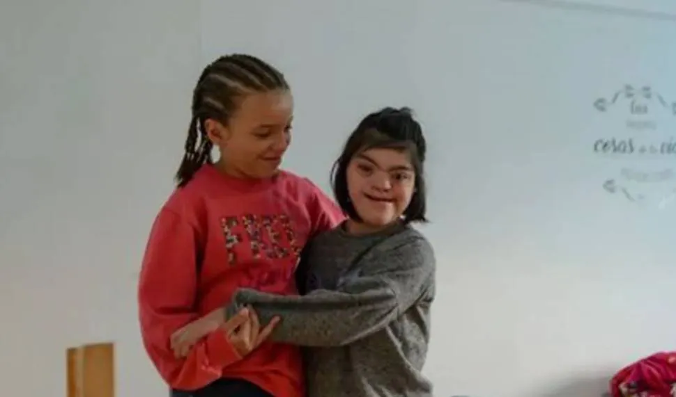 Niña síndrome de down