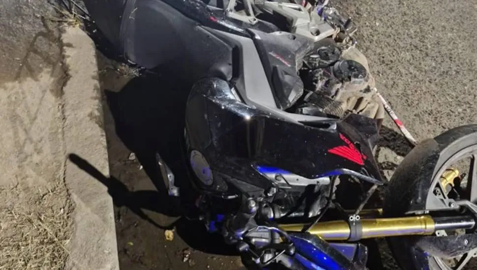 Moto accidente