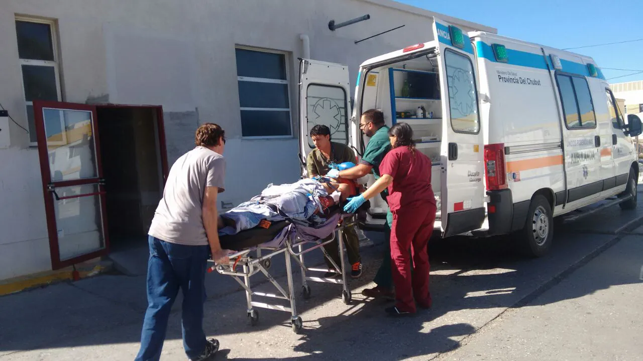 herido internado ambulancia 1