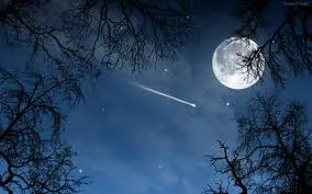 Luna y estrellas