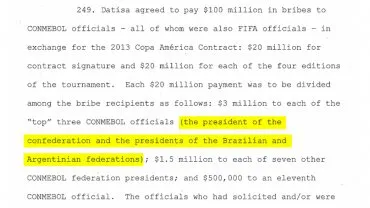Este el texto de la denuncia que apuntaría a l fallecido presidente de la AFA.