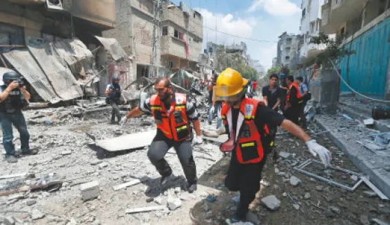 Bombardeos en Gaza