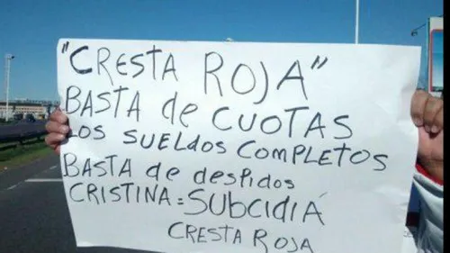 Denuncian que la empresa Cresta Roja se va del país y deja en la calle a 5 mil trabajadores.