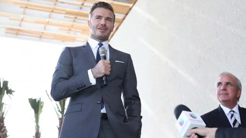 David Beckham, Commissioner Don Garber and Mayor Carlos Gimenez Press Conference