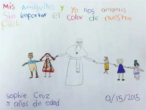 dibujo para el Papa