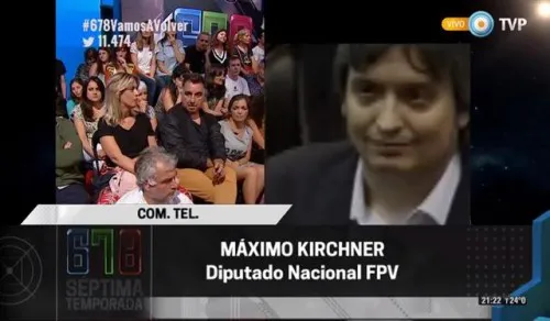 Máximo Kirchner en 6,7,8
