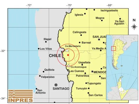 sismo cerca de Chile