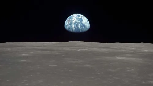 Hogar. Foto de la Tierra tomada desde la Luna.