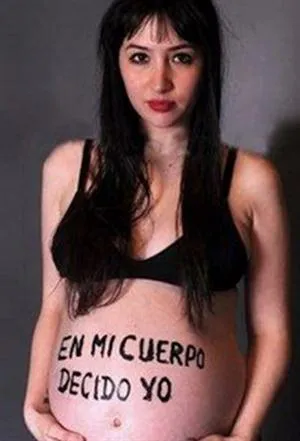 Polémica. La hija de Moria se mostró a favor del aborto.