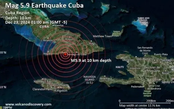 Terremoto en Cuba