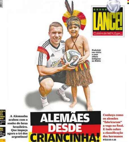 Vergüenza. Desde los medios brasileros muestras su apoyo a la Selección que los humilló en casa.