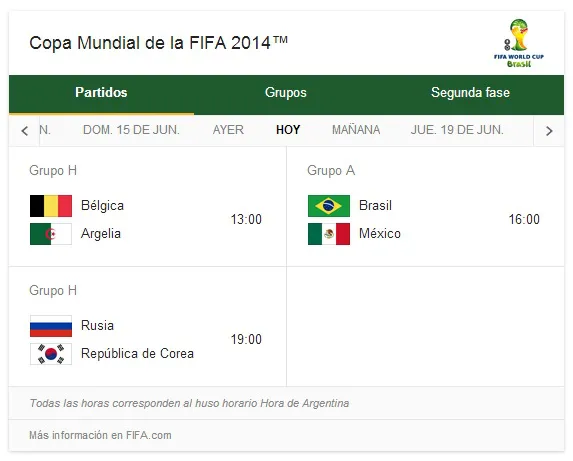 Martes de Mundial