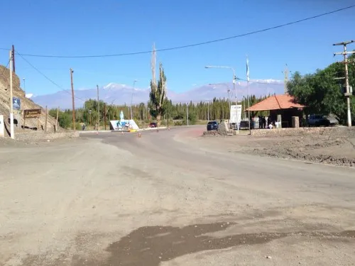 Desolado. Las calles de la localidad calingastina no se veían tan llenas de gente como en otras oportunidades.
