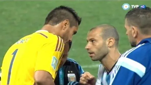 La arenga de Masche ante de los penales