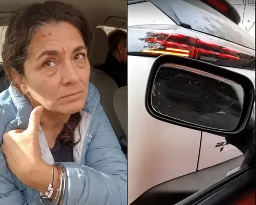 mujer violenta