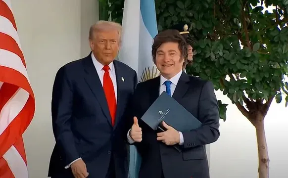 trump milei casa blanca
