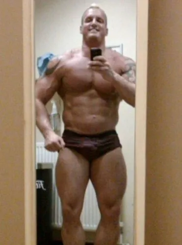 Dean Whamby en el mejor momento de su carrera. En esa época consumía 10.000 calorías diarias.