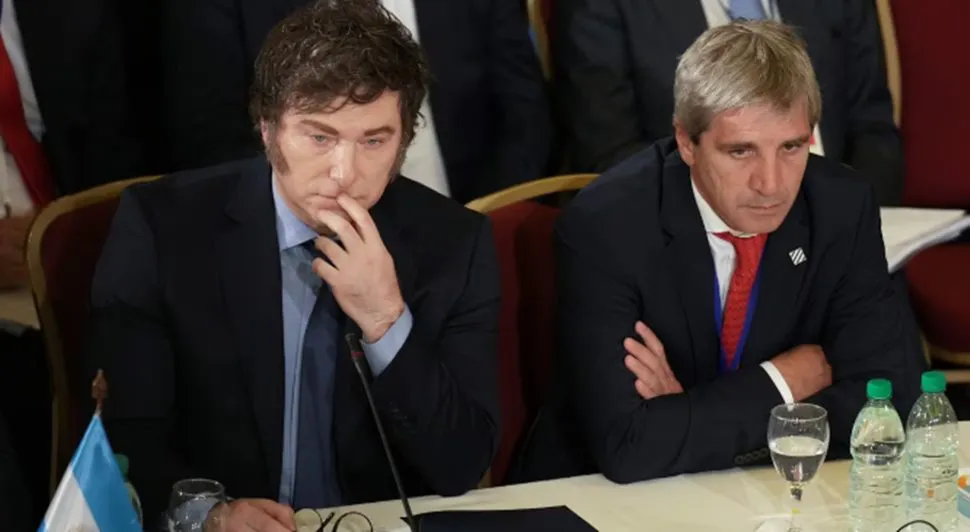 Javier Milei y Luis Caputo