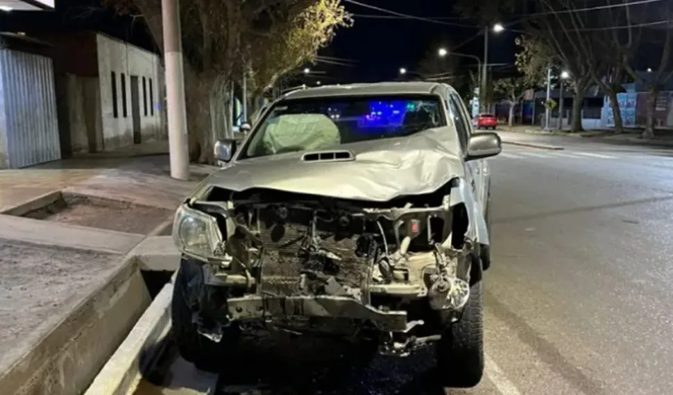 Camioneta choque