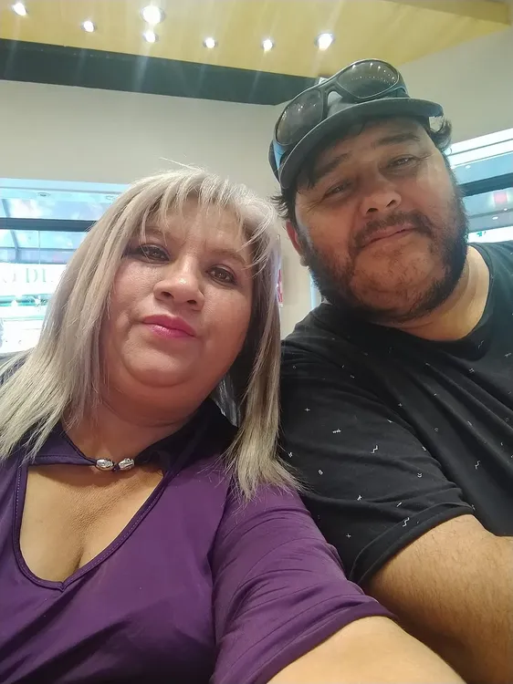 olga suárez y su pareja