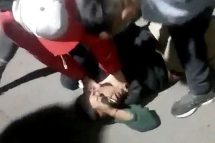 ladrón linchado embarazado