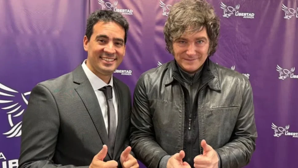Adrián Ravier y Javier Milei