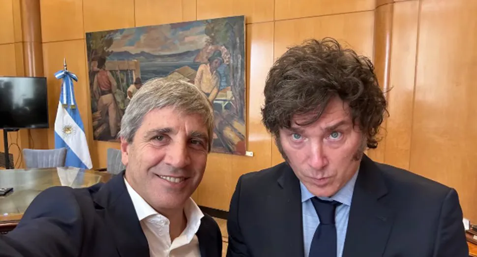 Javier Milei y Luis Caputo