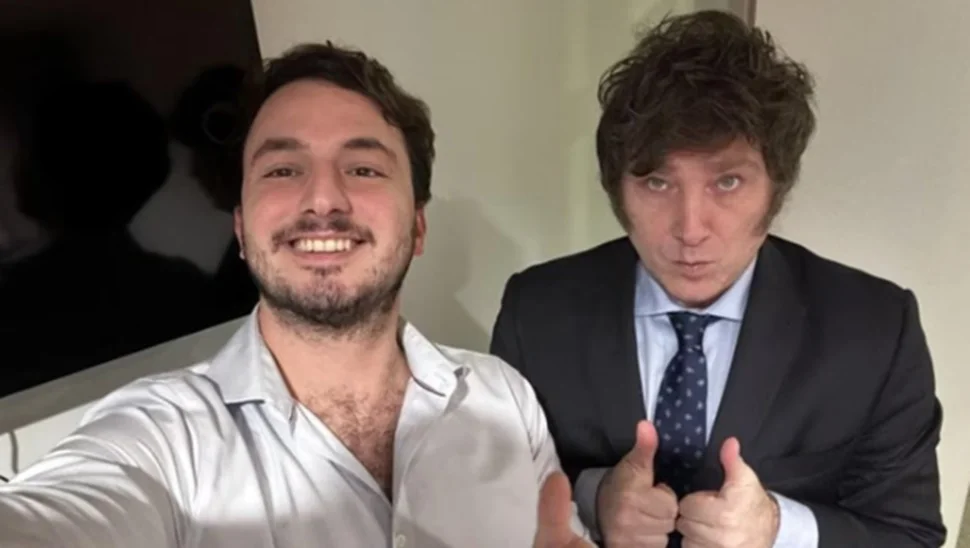 Agustín Romo y Javier Milei