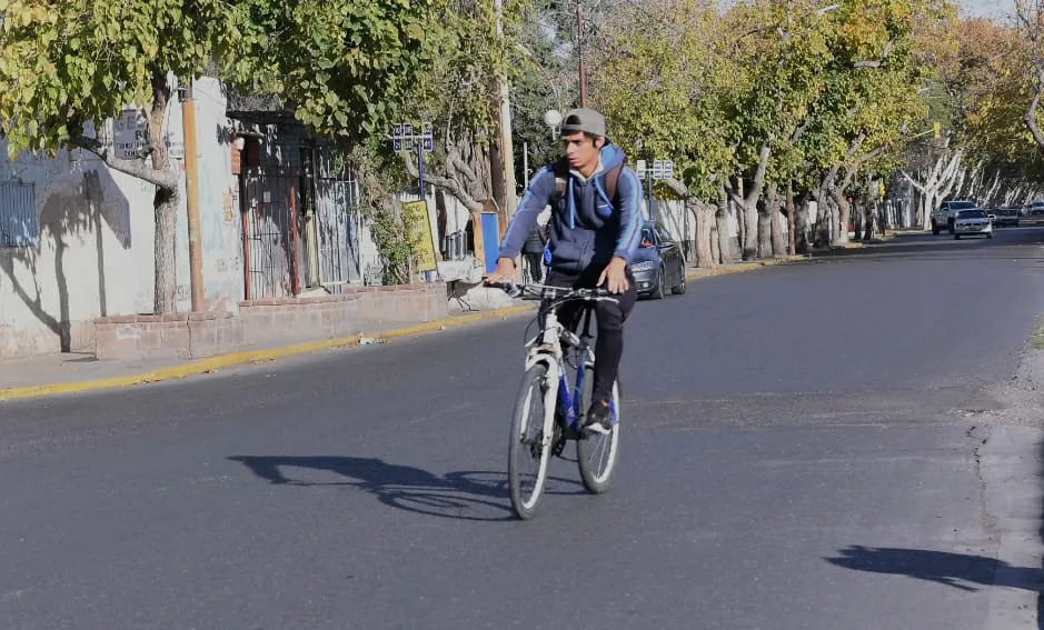 Sanjuanino en bici.