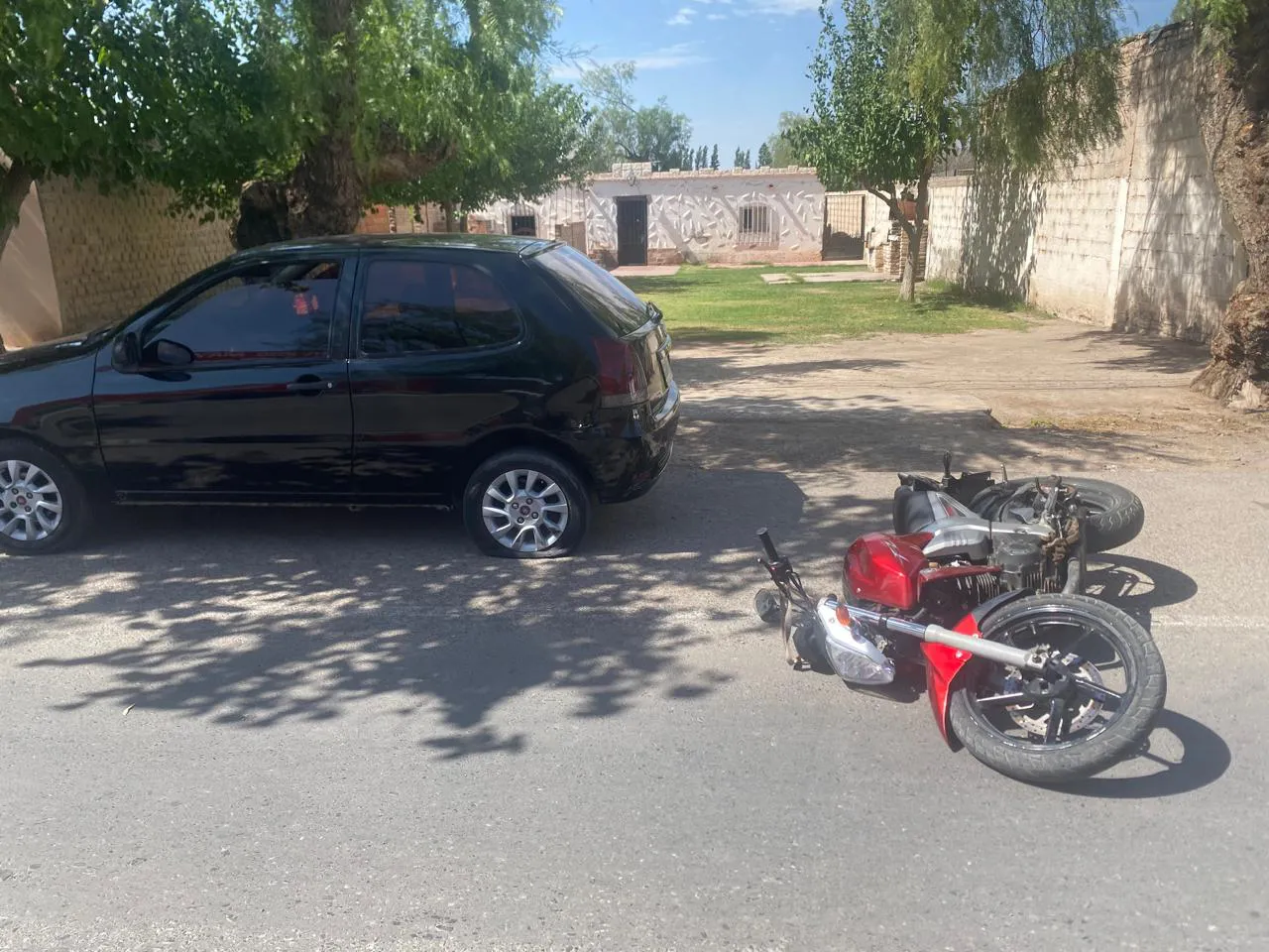 choque palio moto