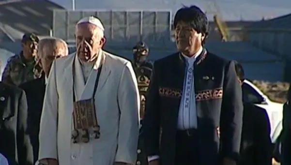 Papa y Evo