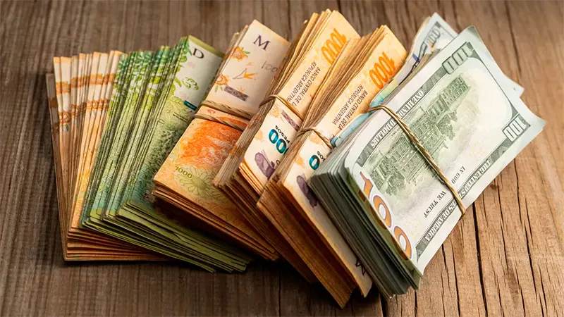 Plata dólar dinero aumento inflación