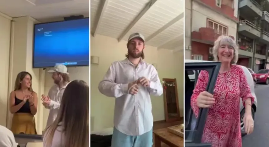 Rindió tesis recibió recibirse sorpresa