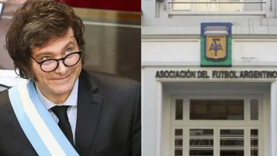 Javier Milei SAD AFA