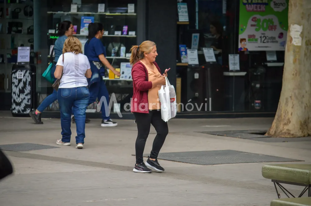 comercio peatonal calor San Juan