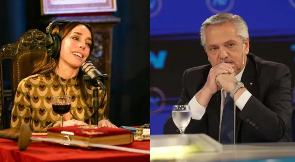 Alberto Fernández y Tamara Pettinato
