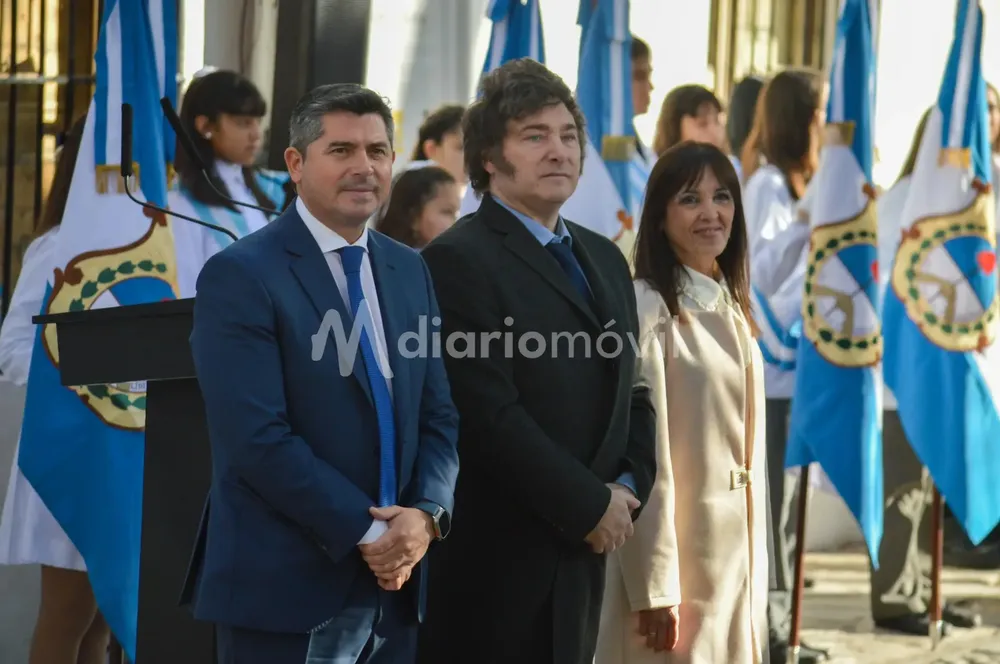 Javier Milei en San Juan junto a Orrego2