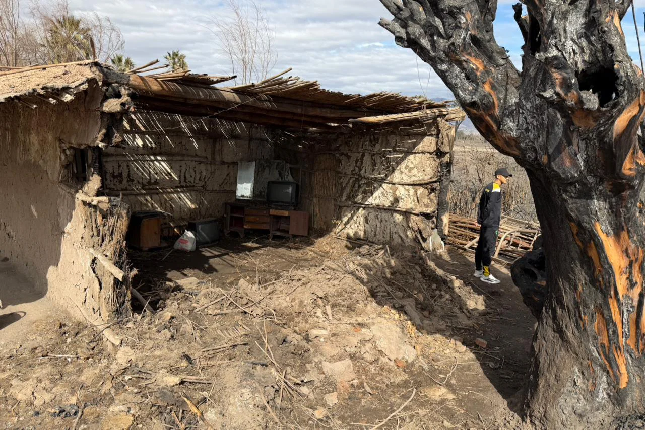 incendio viento zonda ruinas familias pérdidas