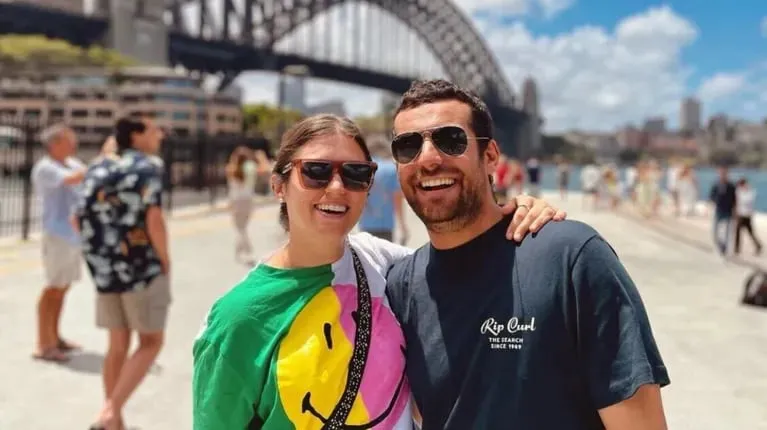 Carla y Santiago se casaron hace dos años (Foto: Instagram @carbeltramini).