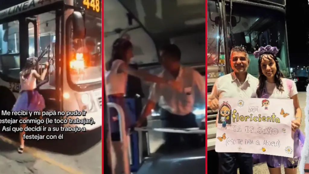 Se recibió y sorprendió a su papá