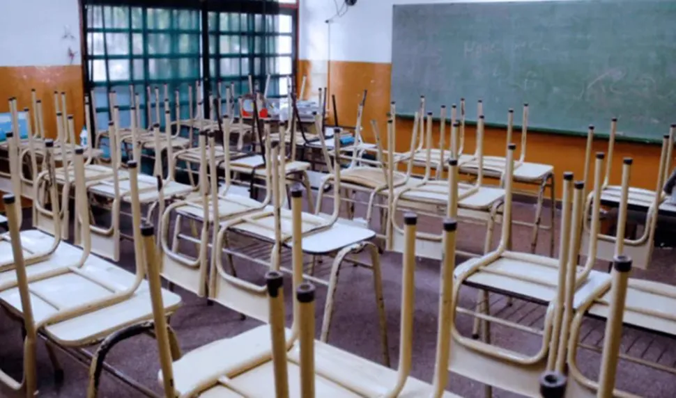 Paro docente aula sin clase