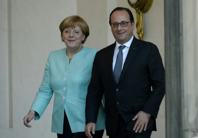 Merkel y Hollande