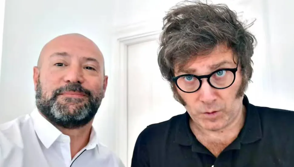 Diego Spagnuolo y Javier Milei