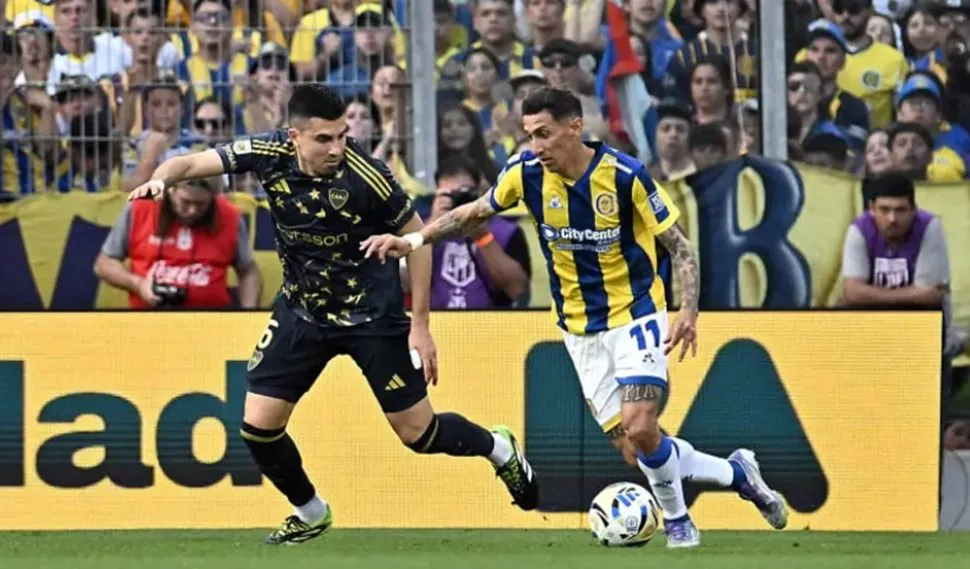 Boca Juniors y Rosario Central Ángel Di María