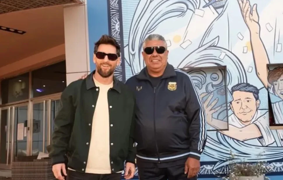 Messi y Chiqui Tapia