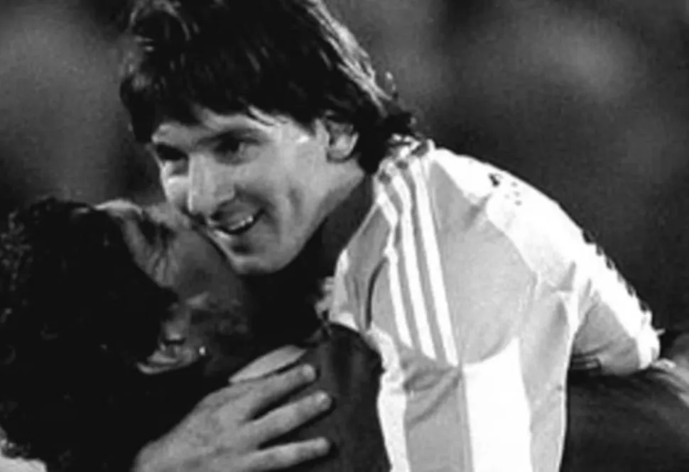 Lionel Messi y Diego Maradona