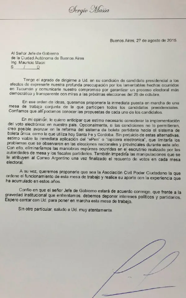 carta macri