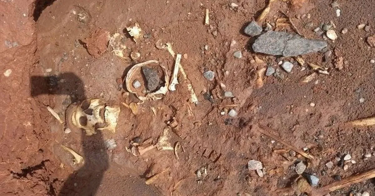 Cadáver huesos en Marayes, Caucete